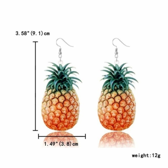 Pineapple Earrings - Picture 3 of 7